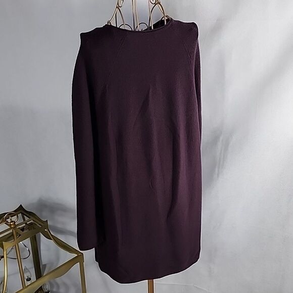 Plum Merino Wool Lightweight Vintage 90's J. Jill Sweater Dress/Tunic - Picture 4 of 4